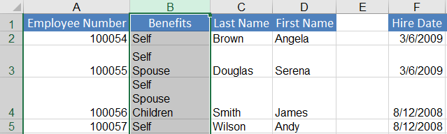 Arranging Excel Data 04